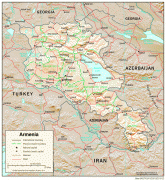 Kaart (kartograafia)-Armeenia-armenia_physio-2002.jpg