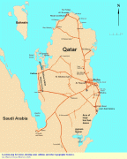 Kort (geografi)-Qatar-6SBK-Qatar-general-map.jpg