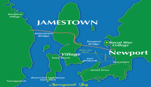Kaart (cartografie)-Jamestown (Sint-Helena, Ascension en Tristan da Cunha)-jamestown-map-rental-large.jpg