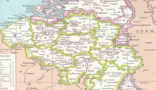 Kaart (kartograafia)-Belgia-Belgium-map.jpg