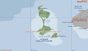 Kaart (cartografie)-Saint-Pierre en Miquelon-St-Pierre-and-Miquelon-Map.gif