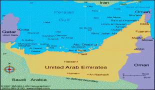 Bản đồ-Các Tiểu Vương quốc Ả Rập Thống nhất-united-arab-emirates-political-map.gif