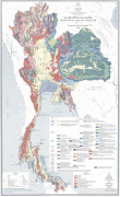 Kaart (cartografie)-Thailand-Geological-Map-Of-Thailand.jpg
