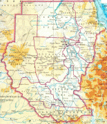 Kort (geografi)-Sudan-sudan-map.JPG