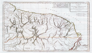 Kaart (cartografie)-Frans-Guyana-French-Guiana-1824-Map.jpg