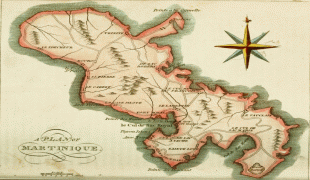 Kaart (kartograafia)-Martinique-old-map-of-martinique-from-ackermann-1809-1024x849.jpg