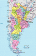 Kaart (cartografie)-Argentinië-Map-Of-Argentina.jpg