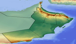 Географічна карта-Оман-Oman_location_map_Topographic.png
