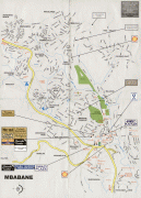 Karte (Kartografie)-Mbabane-mbabane.jpg