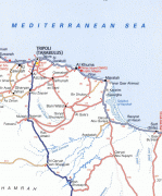 Kaart (kartograafia)-Tripoli-Tripoli+Libya+NG+Africa+Adventure+Atlas.jpg