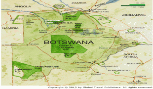 Kort (geografi)-Botswana-botswana_map.jpg