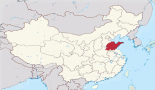 Mapa-Mezinárodní letiště Jen-tchaj Pcheng-laj-1200px-Shandong_in_China_%28%2Ball_claims_hatched%29.svg.png