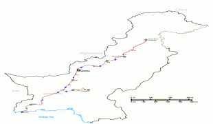 Kaart (kartograafia)-Dera Ismail Khan Airport-1200px-CPEC_Western_Alignment.png