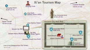 Mapa-Mezinárodní letiště Si-an Sien-jang-xian-tourist-map-new.jpg
