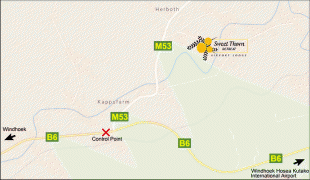 Географічна карта-Windhoek Hosea Kutako International Airport-location-map3_319_12.gif