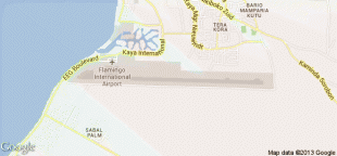 Bản đồ-Sân bay quốc tế Flamingo-BON.png