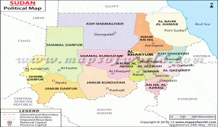 Bản đồ-Sân bay quốc tế Khartoum-sudan-political-map.jpg
