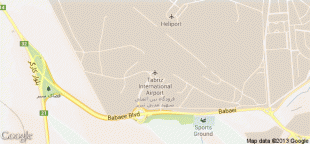 Carte géographique-Aéroport international de Tabriz-TBZ.png