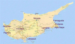 Kaart (cartografie)-Luchthaven Larnaca-map.jpg